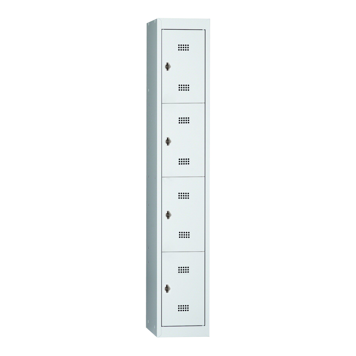 Wolf Fächerschrank-System Serie 30 Grundelement Abteilbreite 300 mm 1 Abteil x 4 Fächer Lichtgrau RAL 7035