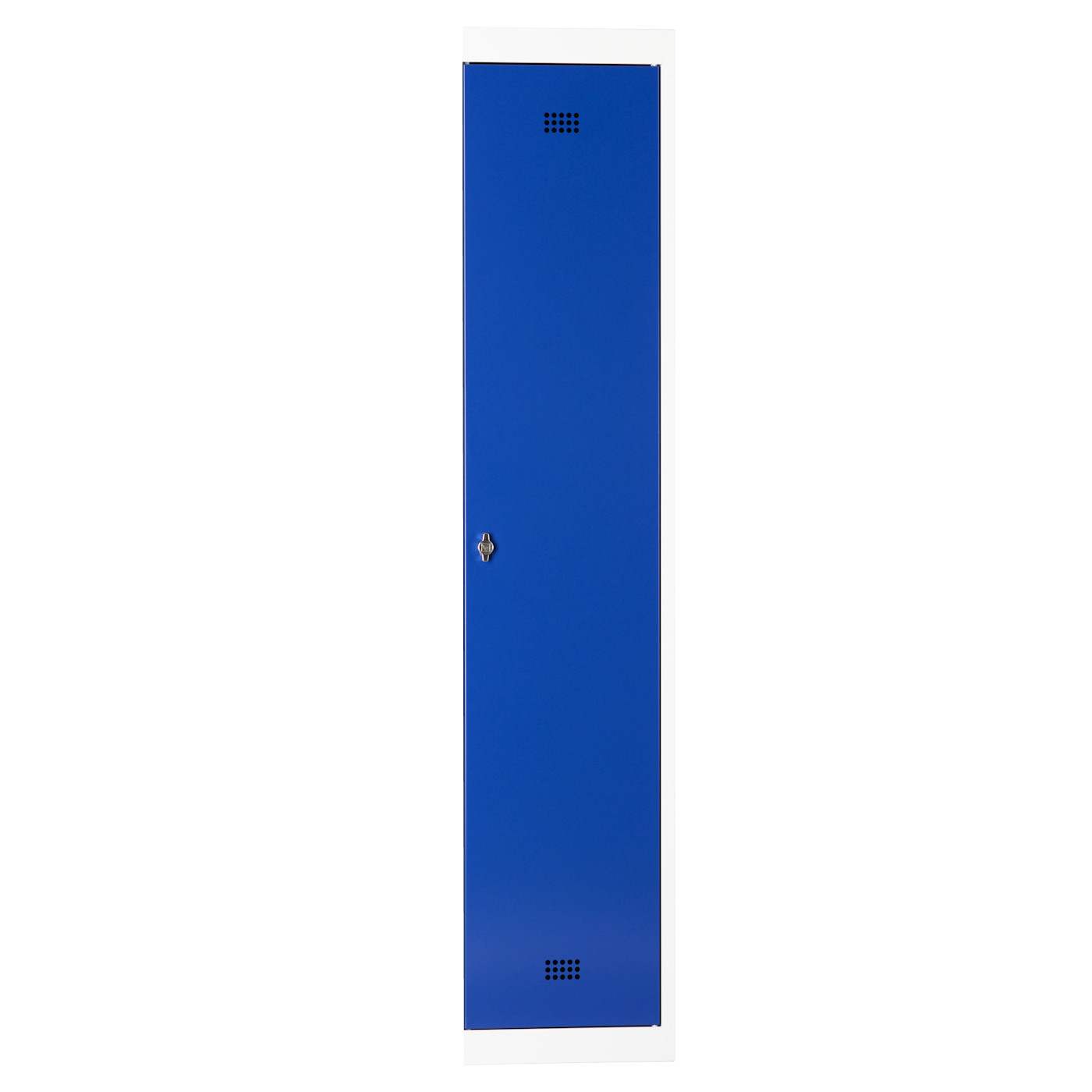 Wolf Spind-System Serie 30 Anbauelement, Sockel, Abteilbreite 400 mm, 1 Abteil Enzianblau RAL 5010