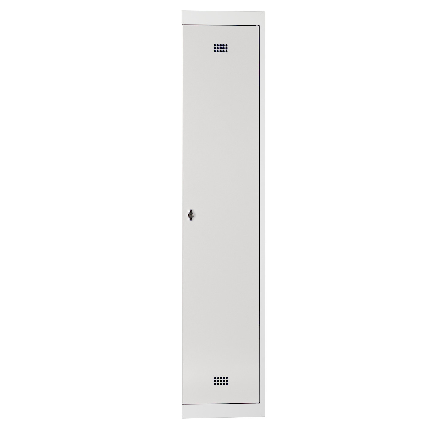 Wolf Spind-System Serie 30 Anbauelement, Sockel, Abteilbreite 400 mm, 1 Abteil Lichtgrau RAL 7035
