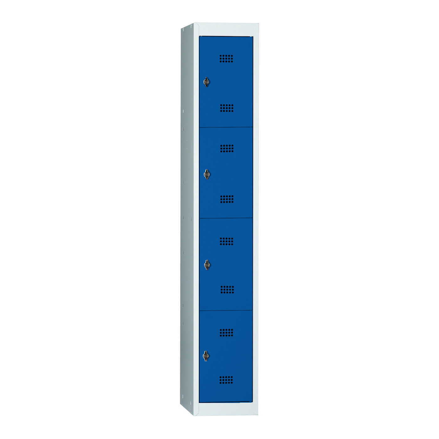 Wolf Fächerschrank-System Serie 30 Grundelement Abteilbreite 300 mm 1 Abteil x 4 Fächer Enzianblau RAL 5010