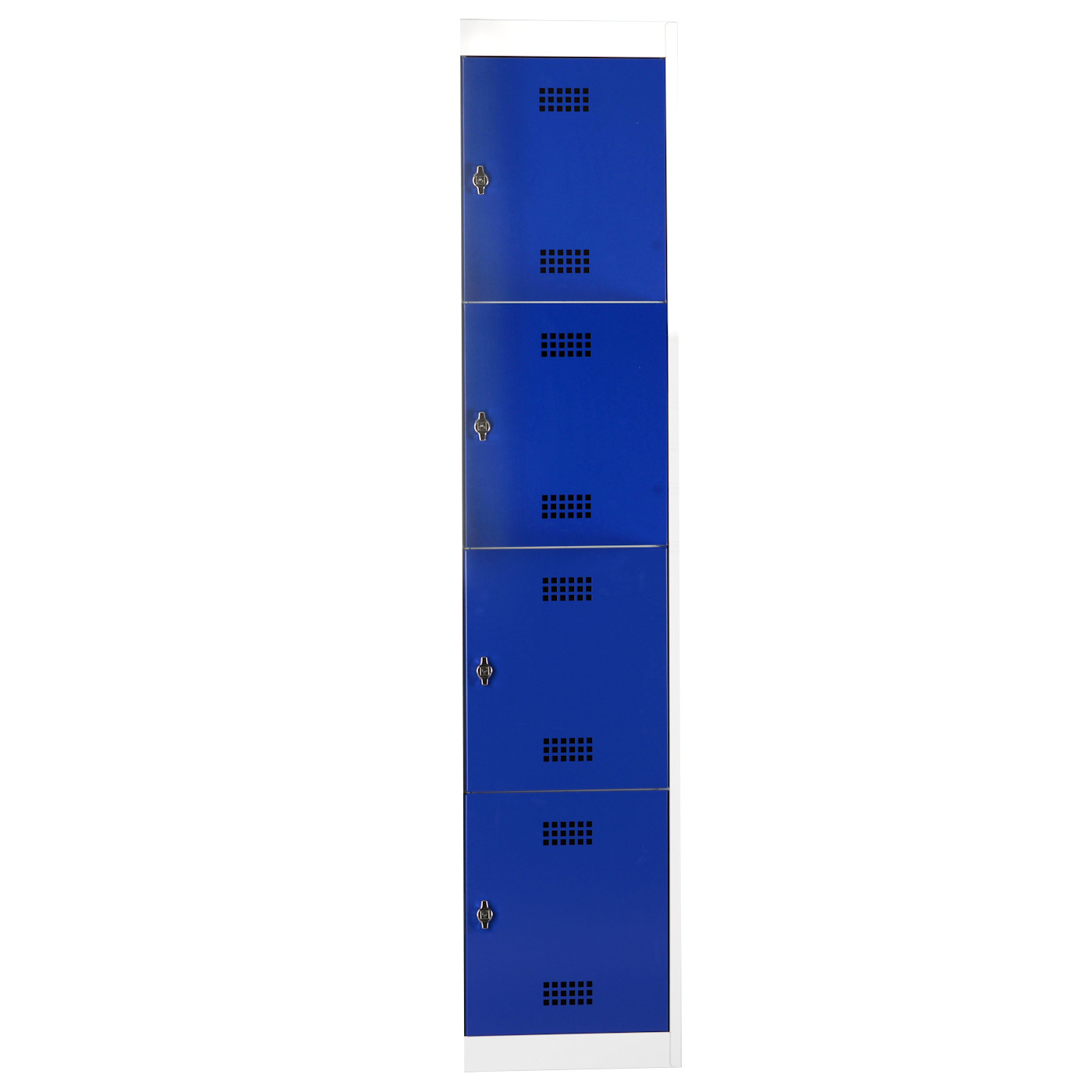 Wolf Fächerschrank-System Serie 30 Anbauelement, Sockel, Abteilbreite 400 mm, 2 Abteile Enzianblau RAL 5010