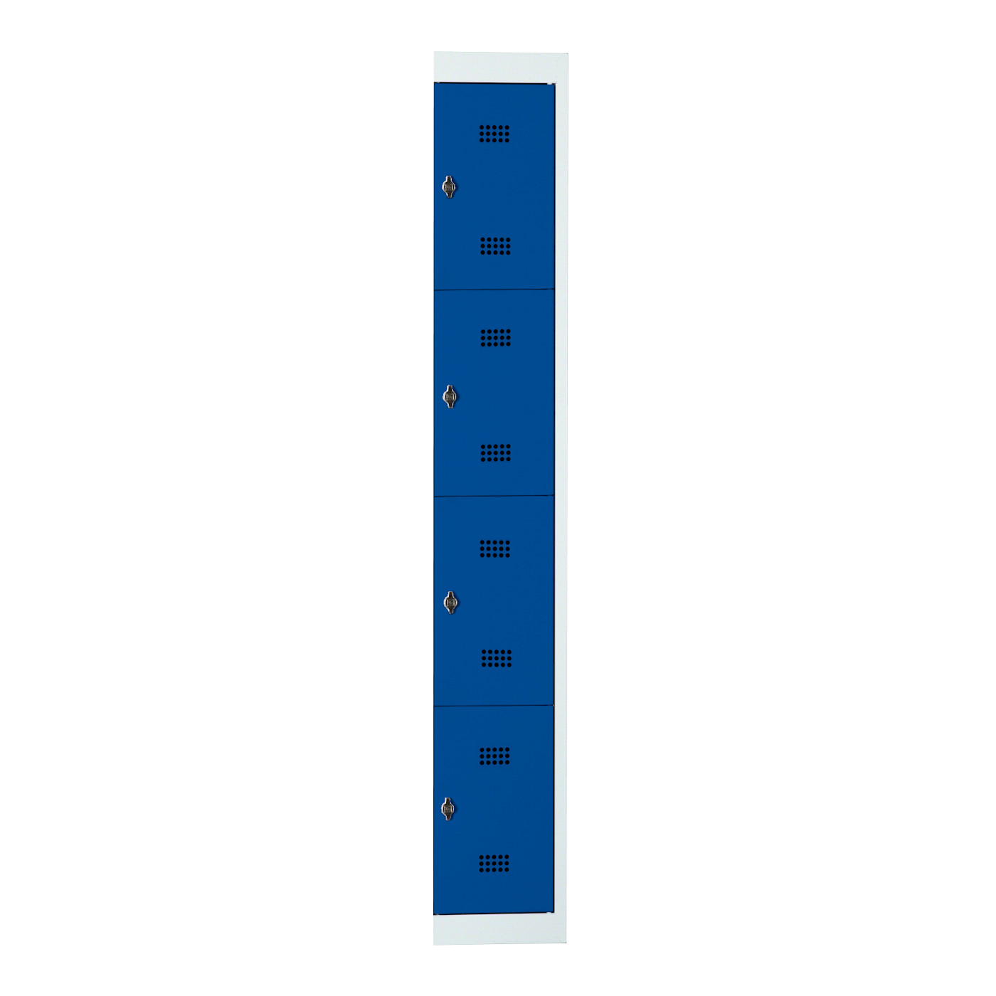 Wolf Fächerschrank-System Serie 30 Anbauelement Abteilbreite 300 mm 1 Abteil x 4 Fächer Enzianblau RAL 5010